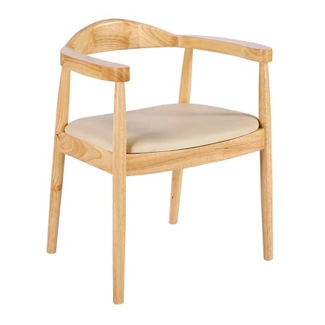 SARA Armchair Natural, Pu Ecru
