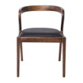 SELVA Armchair Walnut, Pu Black