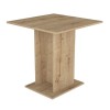Σετ τραπεζαρία 5τμχ Allos - Iris Megapap χρώμα sapphire oak - ανοιχτό μπεζ/φυσικό πόδι 75x75x77εκ.