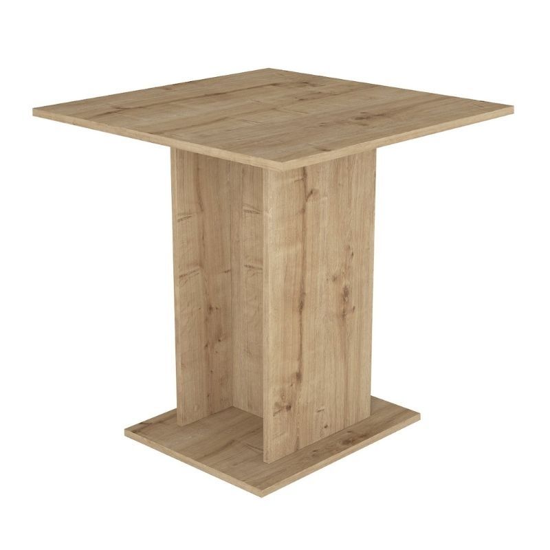 Dining room set 5pcs Allos - Nova Megapap sapphire oak color - black 75x75x77cm.