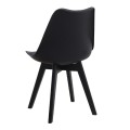 Dining room set 5pcs Bohema - Viva Megapap sepet oak color - black Ø90x77.7cm.