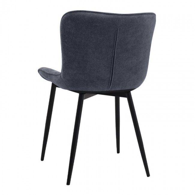 Σετ τραπεζαρία 5τμχ Darlen - Chiara Megapap χρώμα λευκό εφέ μαρμάρου - ανθρακί 125x72x74εκ.