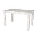 Dining room set 5pcs Darlen - Chiara Megapap white marble color - anthracite 125x72x74cm.