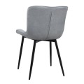 Dining room set 5pcs Darlen - Chiara Megapap sencron black color - grey 125x72x74cm.