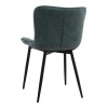 Σετ τραπεζαρία 5τμχ Darlen - Chiara Megapap χρώμα sencron black - πράσινο 125x72x74εκ.
