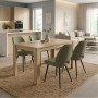 Dining room set 5pcs Darlen - Christy Megapap sapphire oak color - olive 125x72x74cm.