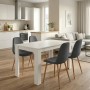 Dining room set 5pcs Darlen - Iris Megapap white color - grey 125x72x74cm.