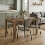 Dining room set 5pcs Darlen - Kevin Megapap walnut color - olive 125x72x74cm.