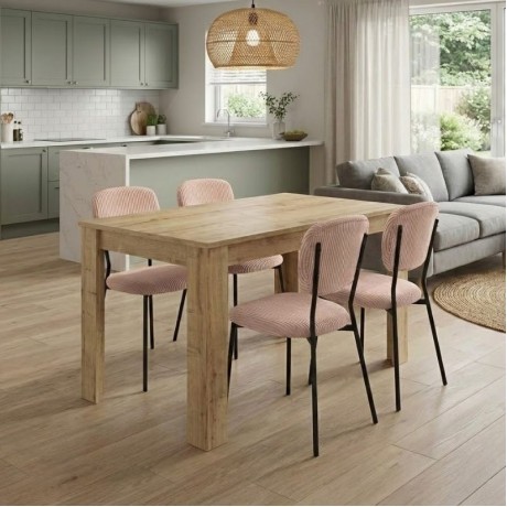 Dining room set 5pcs Darlen - Kevin Megapap sapphire oak color - mocha 125x72x74cm.