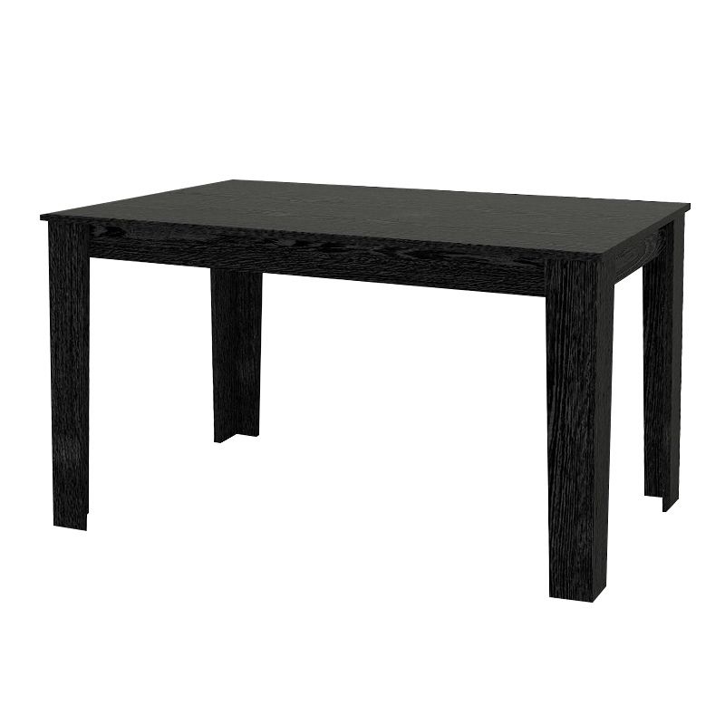 Dining room set 5pcs Darlen - Kevin Megapap sencron black color - mustard 125x72x74cm.
