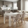Dining room set 5pcs Darlen - Nova Megapap white color - cappuccino 125x72x74cm.