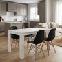 Dining room set 5pcs Darlen - Nova Megapap white color - black 125x72x74cm.