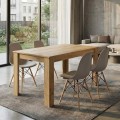 Dining room set 5pcs Darlen - Nova Megapap sapphire oak color - cappuccino 125x72x74cm.