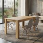 Dining room set 5pcs Darlen - Nova Megapap sapphire oak color - cappuccino 125x72x74cm.