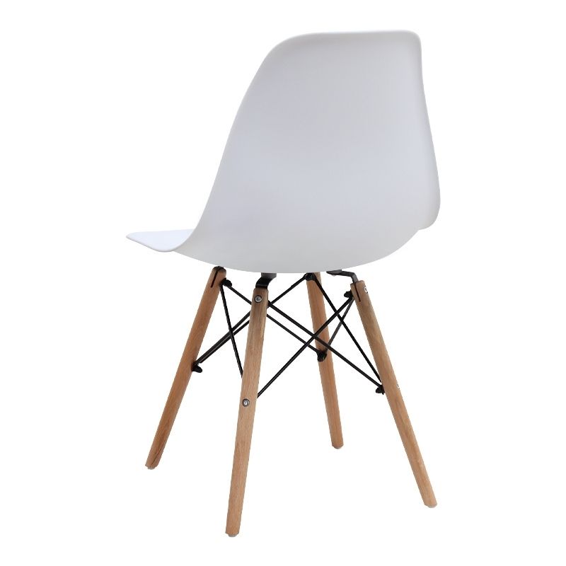 Σετ τραπεζαρία 5τμχ Darlen - Nova Megapap χρώμα sapphire oak - λευκό 125x72x74εκ.