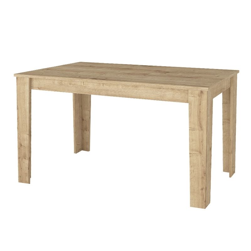 Dining room set 5pcs Darlen - Rosa Megapap sapphire oak color - grey 125x72x74cm.