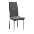 Dining room set 5pcs Darlen - Rosa Megapap sencron black color - grey 125x72x74cm.