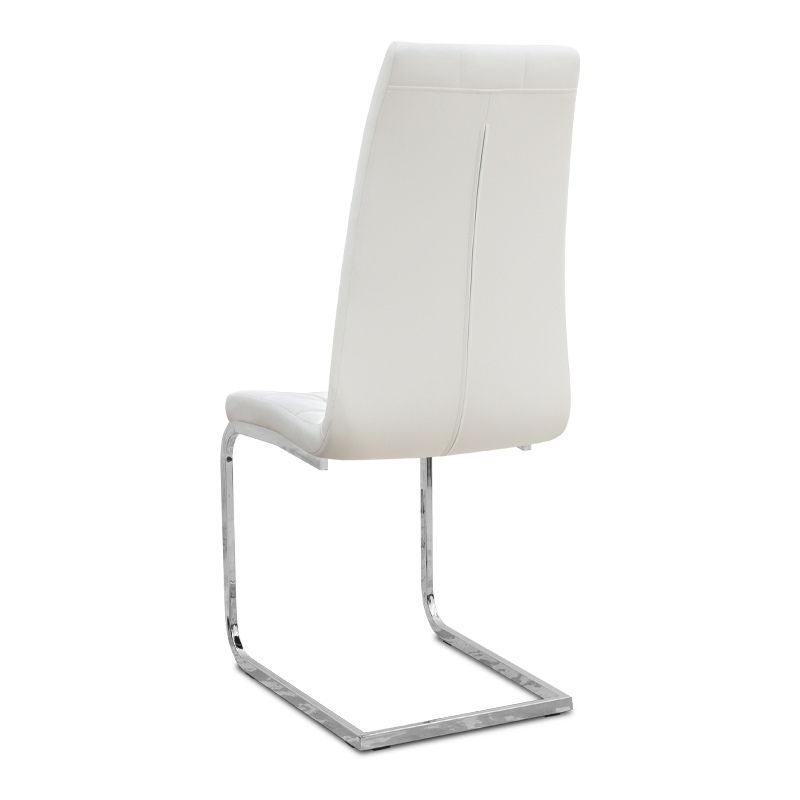 Σετ τραπεζαρία 5τμχ Darlen - Vela Megapap χρώμα λευκό 125x72x74εκ.