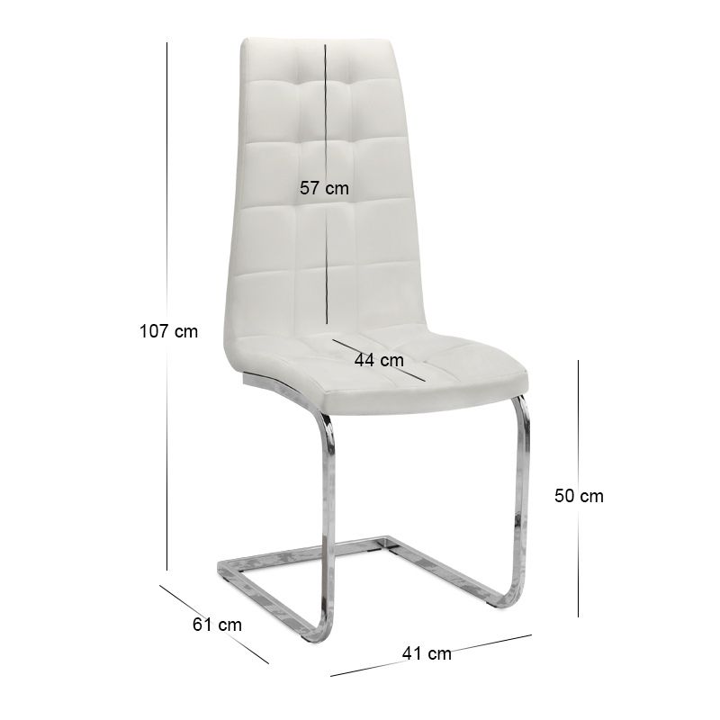 Σετ τραπεζαρία 5τμχ Darlen - Vela Megapap χρώμα sencron black - λευκό 125x72x74εκ.