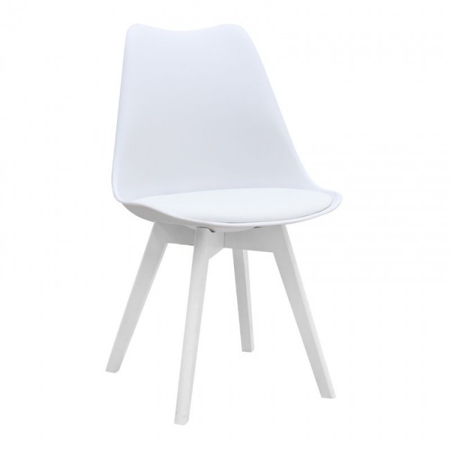 Dining room set 5pcs Darlen - Viva Megapap white color 125x72x74cm.