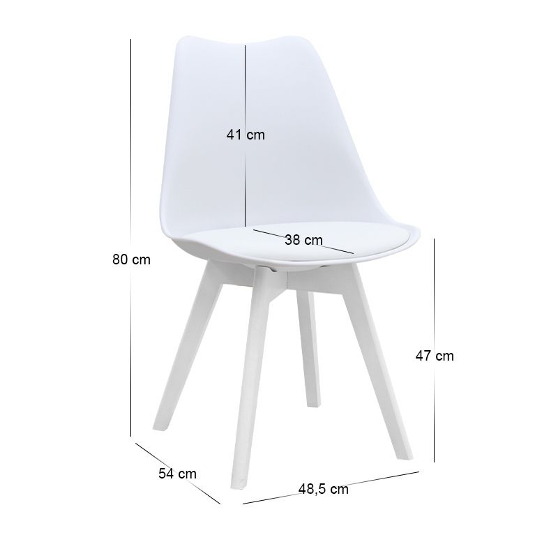 Dining room set 5pcs Darlen - Viva Megapap white marble color - white 125x72x74cm.