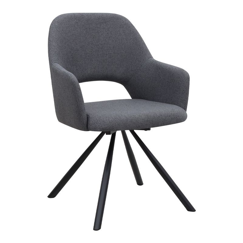 Dining room set 5pcs Rubes - Gabriel Megapap concrete gret color - grey Ø100x78cm.