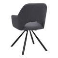 Dining room set 5pcs Rubes - Gabriel Megapap concrete gret color - grey Ø100x78cm.