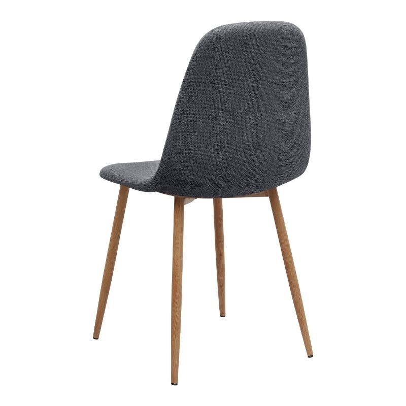 Dining room set 5pcs Rubes - Iris Megapap oak color - grey Ø100x78cm.