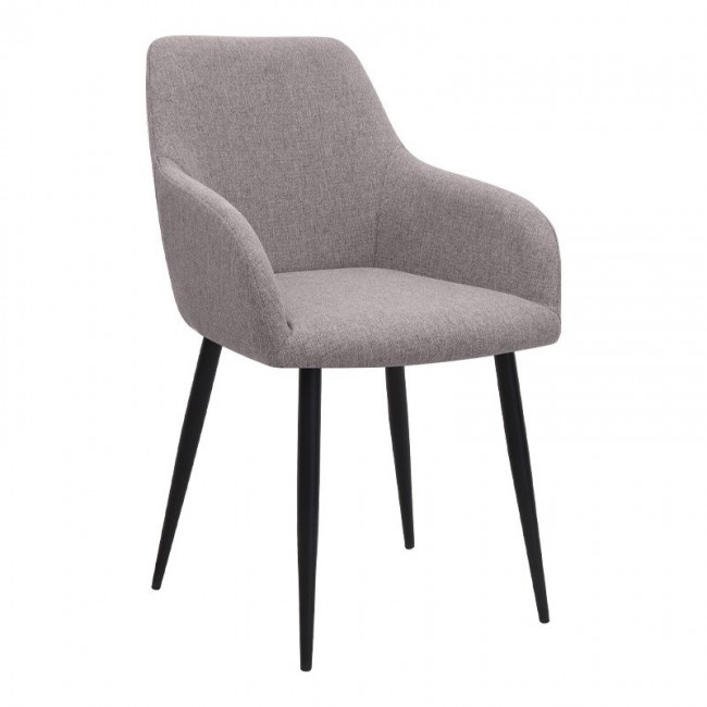 Σετ τραπεζαρία 5τμχ Rubes - Monica Megapap χρώμα λευκό - ανοιχτό μπεζ Ø100x78εκ.