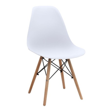 Dining room set 5pcs Rubes - Nova Megapap white color  Ø100x78cm.