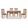 Dining set Adare-Francis Megapap 5 pcs solid wood - MDF extendable table 140/180x78x77cm.