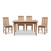 Dining set Belfast Megapap 5 pcs solid wood - MDF extendable table 150/200x89x78cm.