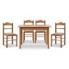 Dining set Bergen-Virginia Megapap 5 pcs solid wood - MDF extendable table 120/150x68x77cm.