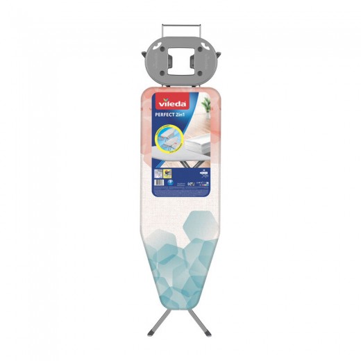 Σιδερώστρα μεταλλική Perfect 2in1 Vileda χρώμα γκρι 122x44x76/97εκ.