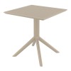 ΣΚΑΙ ΤΡΑΠΕΖΙ 70X70X74εκ. DOVE GREY ΠΟΛ/ΝΙΟΥ - 20.0251