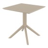 ΣΚΑΙ ΤΡΑΠΕΖΙ 80X80X74εκ. DOVE GREY ΠΟΛ/ΝΙΟΥ - 20.0247