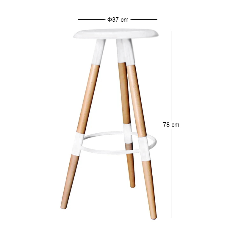 ART Bar Stool PP White