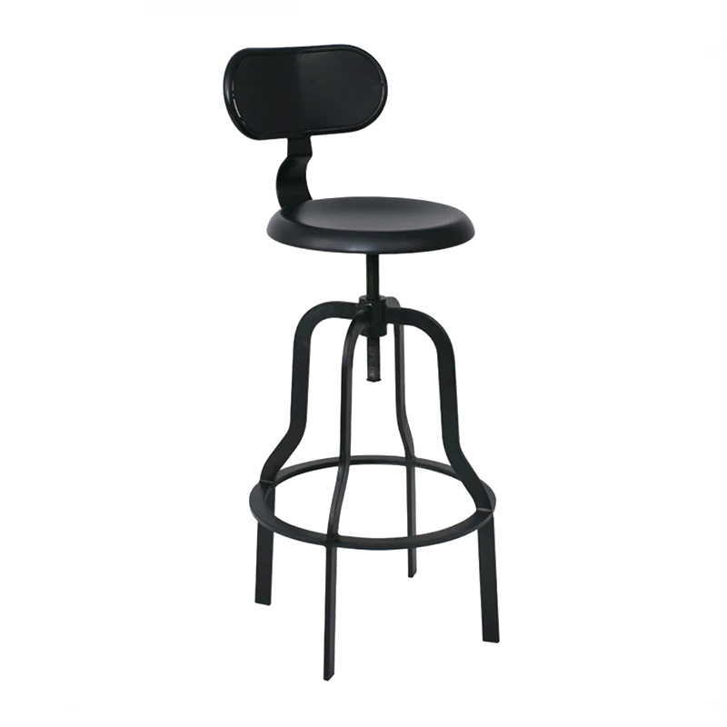 BRUNO Bar Stool Steel Black