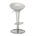 DISCO Bar Stool ABS Silver/Chromed Base
