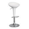 DISCO Bar Stool ABS White/Chromed Base