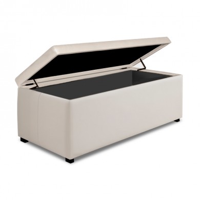 DENISE Storage Ottoman Pu Cream 113x43x45