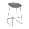 ΣΚΑΜΠΟ ΜΕΤΑΛΛΙΚΟ NAILA HM8450.10 ΜΕ ΚΑΘΙΣΜΑ PP ΓΚΡΙ 47x47x83 εκ.