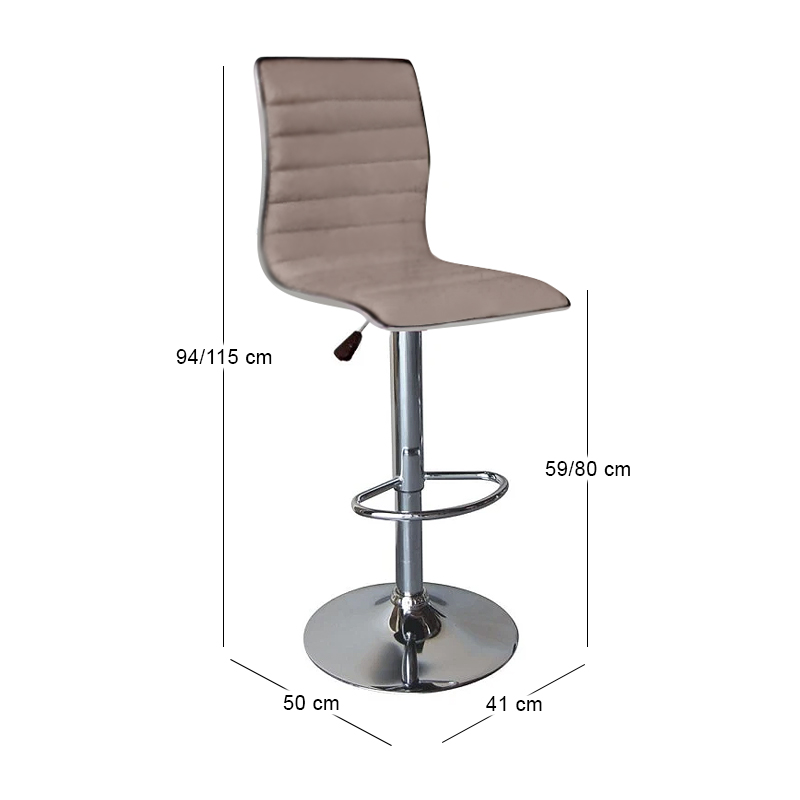 ALFI Bar Stool Pu Cappuccino