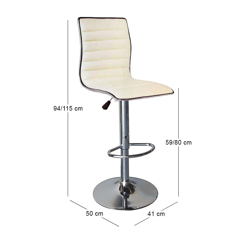 ALFI Bar Stool Pu White