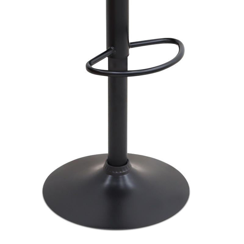 Carmelo Megapap bar stool with adjustable height made of velvet dark green color 45x42x90/113cm.