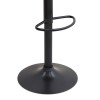 Σκαμπό μπαρ Carmelo Megapap με ρυθμιζόμενο ύψος βελούδο σάπιο μήλο - βάση μαύρο ματ 45x42x90/113εκ.