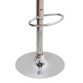 Dolores Megapap bar stool with adjustable height made of pu leather in black color 45.5x38x89/109cm.