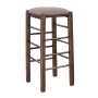 TAVERNA Bar Stool Beech Impregnation Walnut/Pu Cappuccino