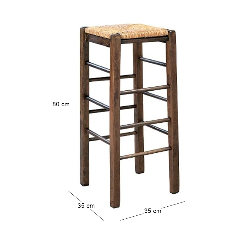 TAVERNA Bar Stool Impregnation Walnut