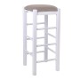 TAVERNA Bar Stool Beech Impregnation Lacquer White/Pu Cappuccino